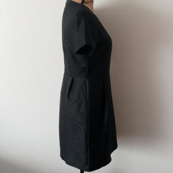 Madewell Metallic Shimmer Brocade Sheath Dress - Picture 5 of 7